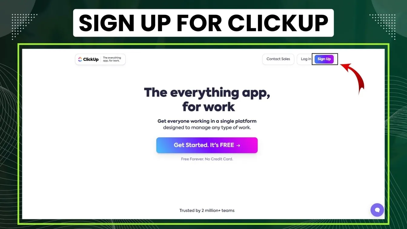 Sign Up for ClickUp
