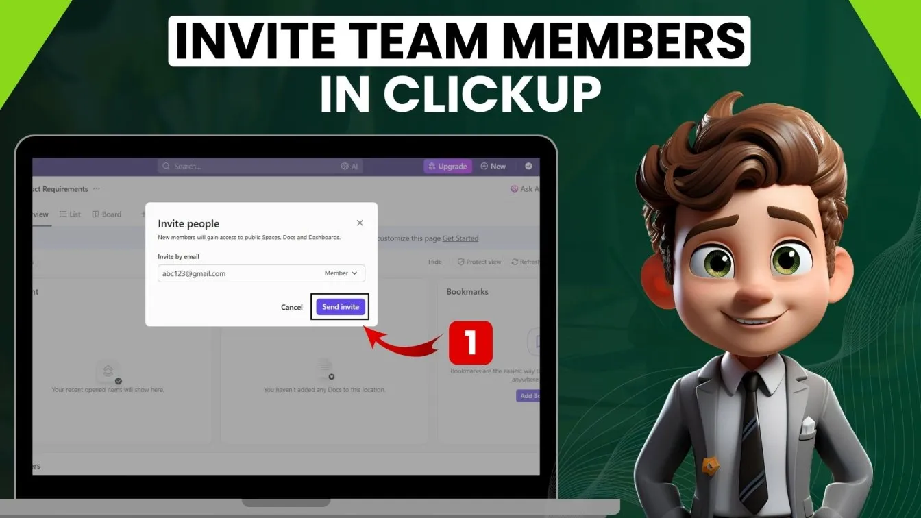 Invite Team Members in Clickup