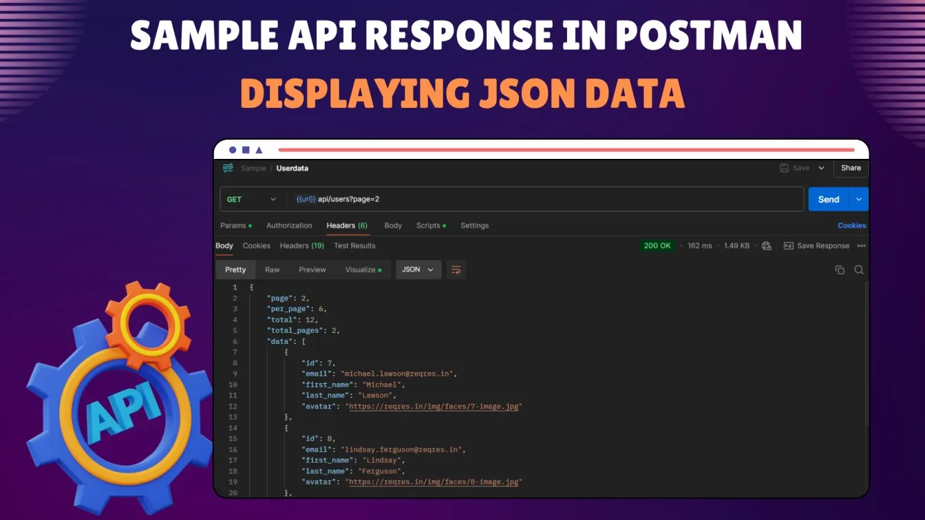 Sample API Response in Postman Displaying JSON Data