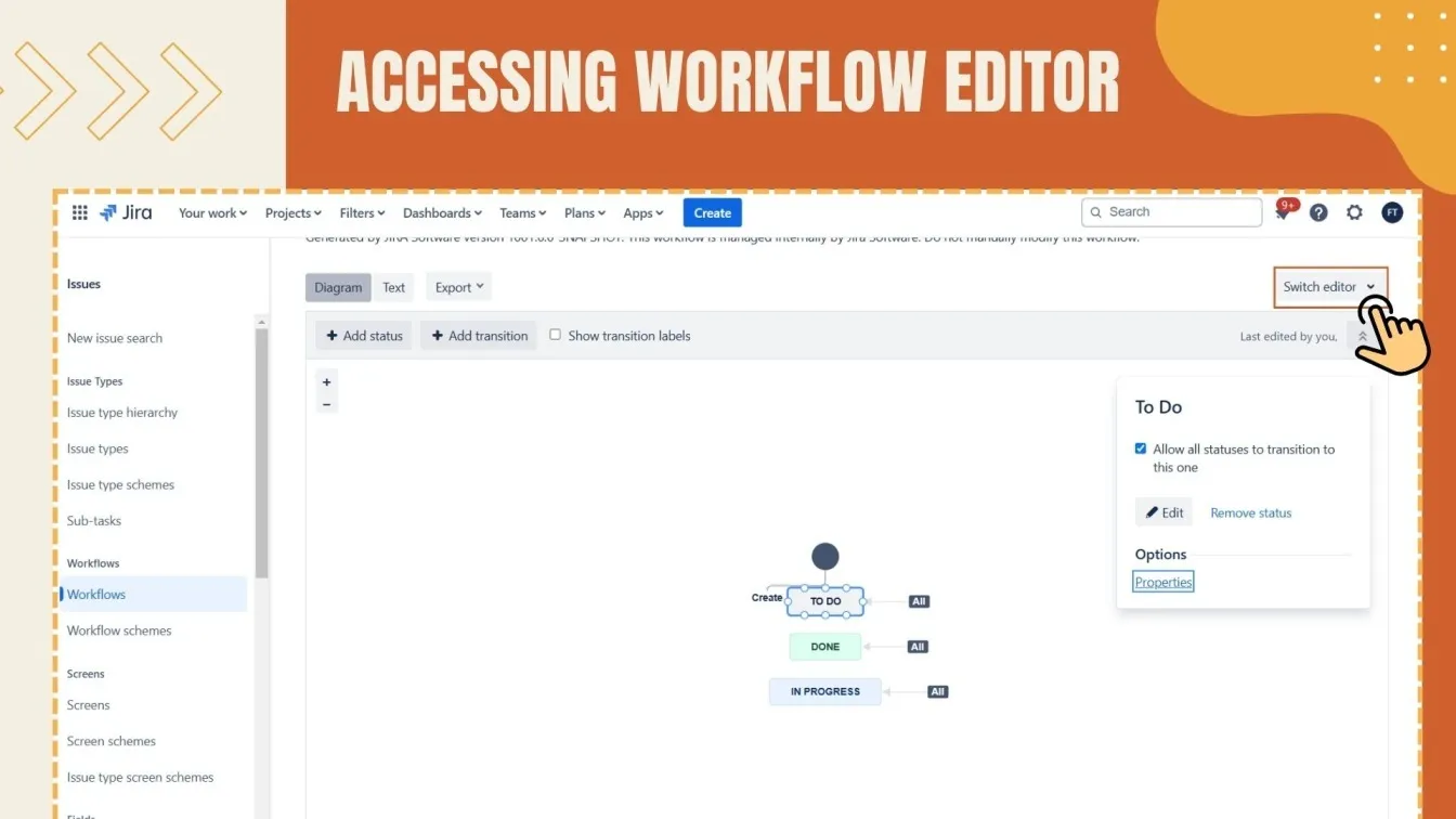 Accessing Workflow Editor