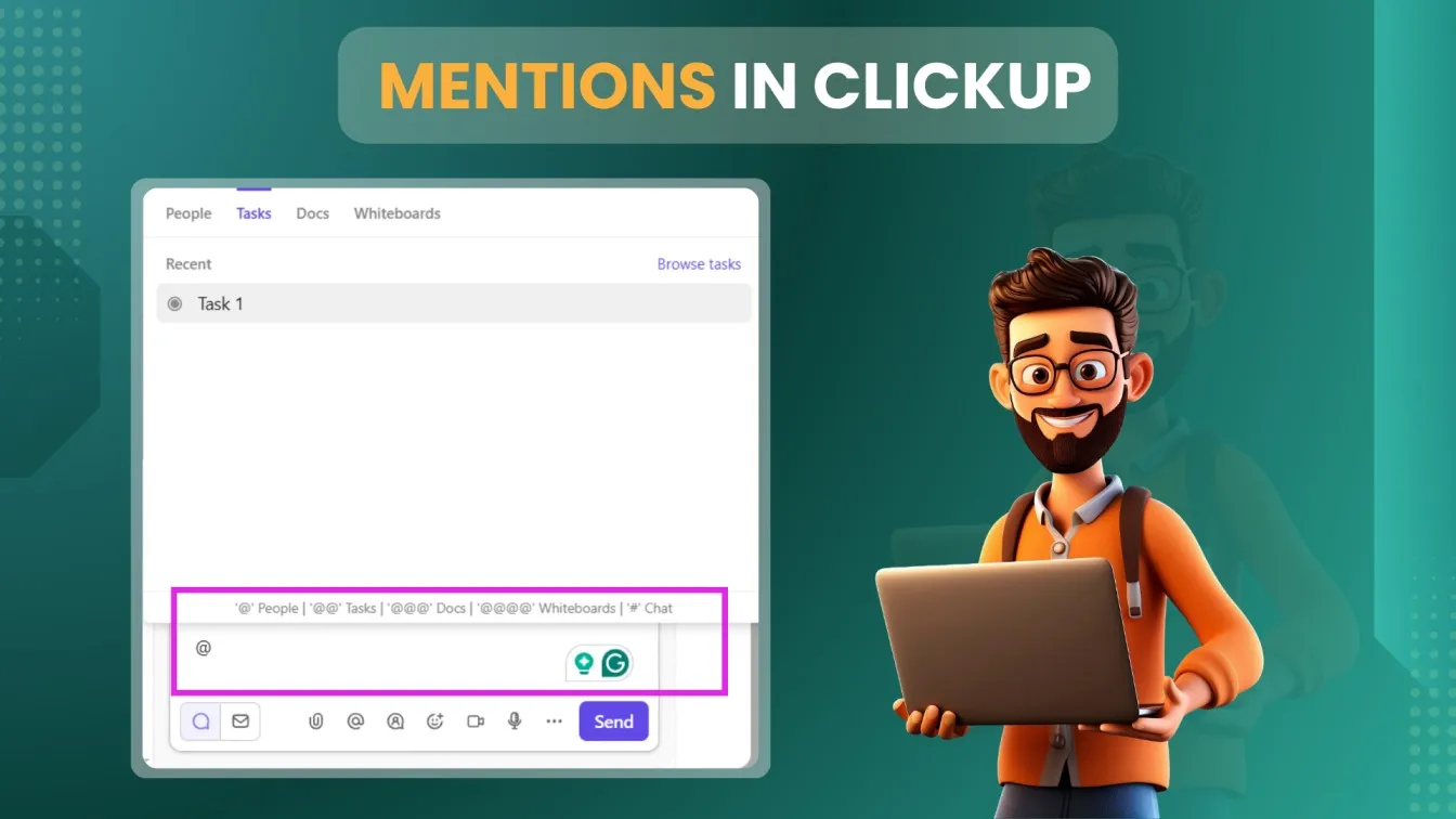 Mentions in ClickUp