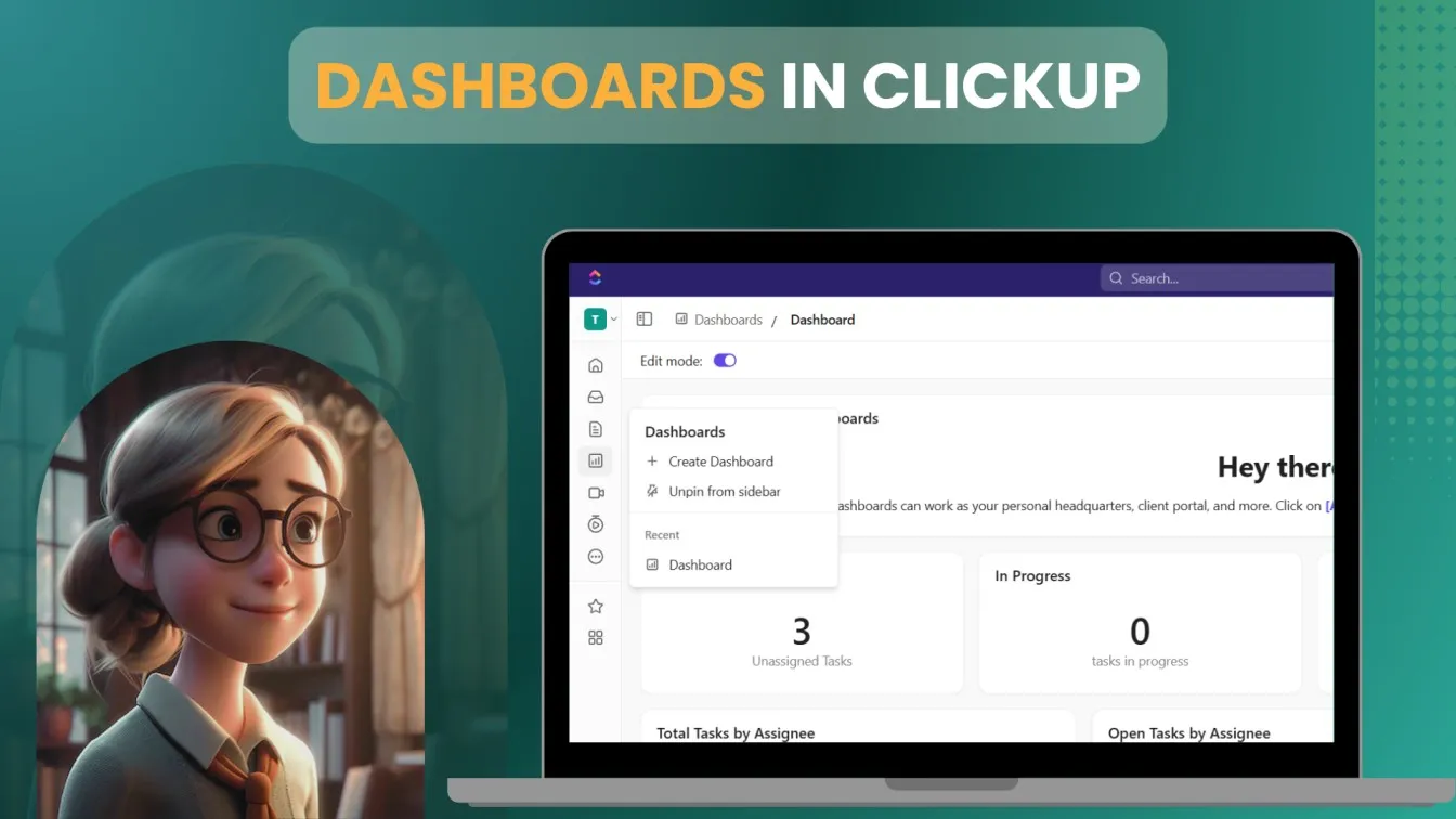 Dashboards in ClickUp