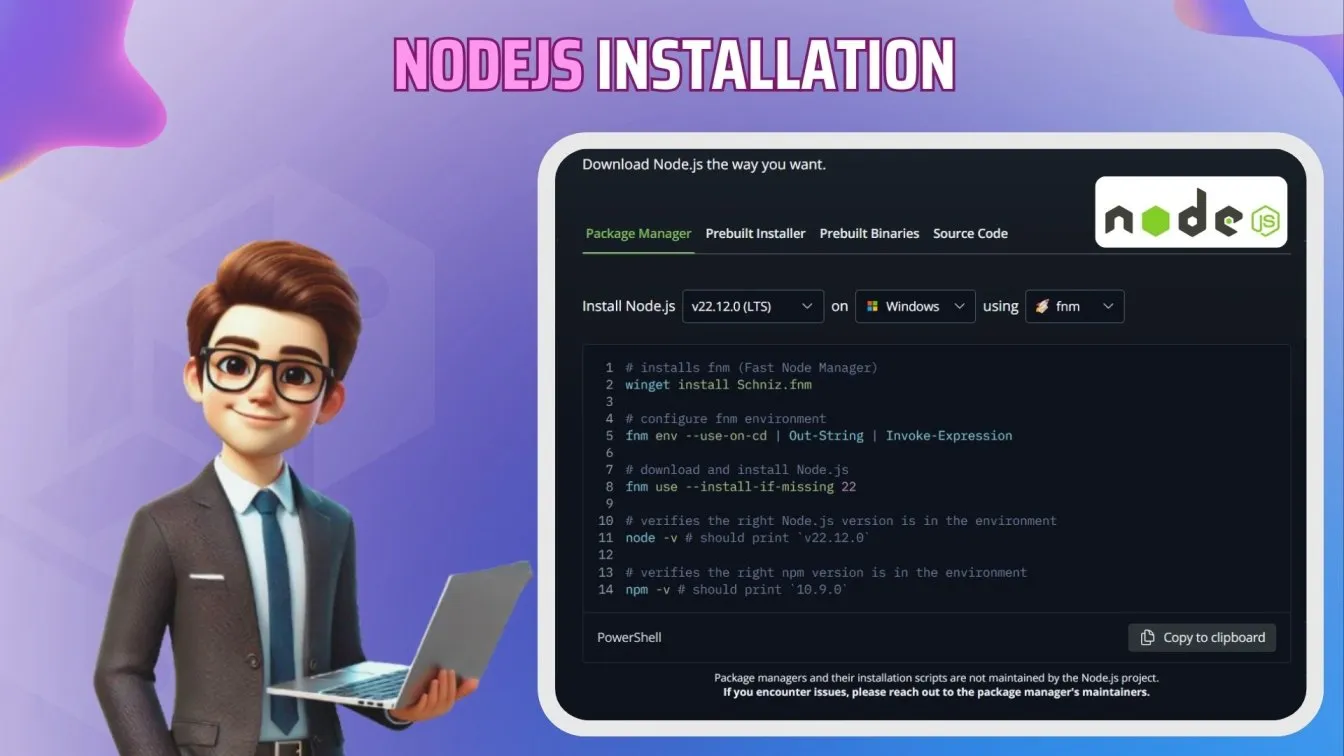 NodeJS Installation