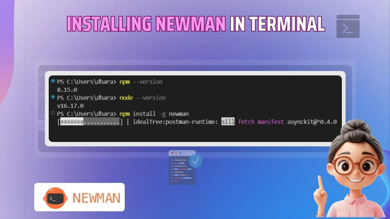 Installing Newman in terminal
