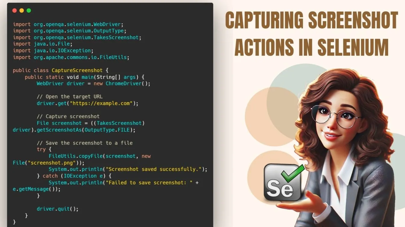capture Screenshots iAction n Selenium