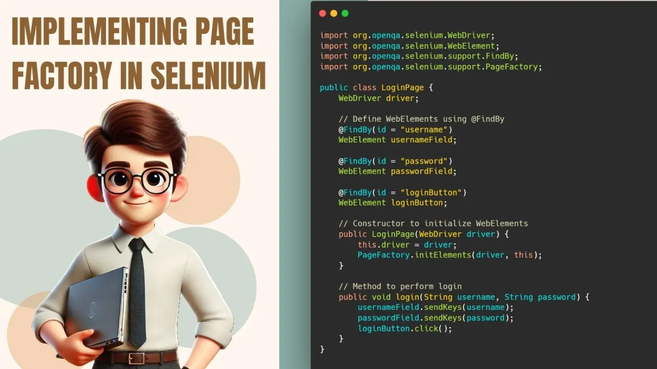 implement the Page Factory in Selenium
