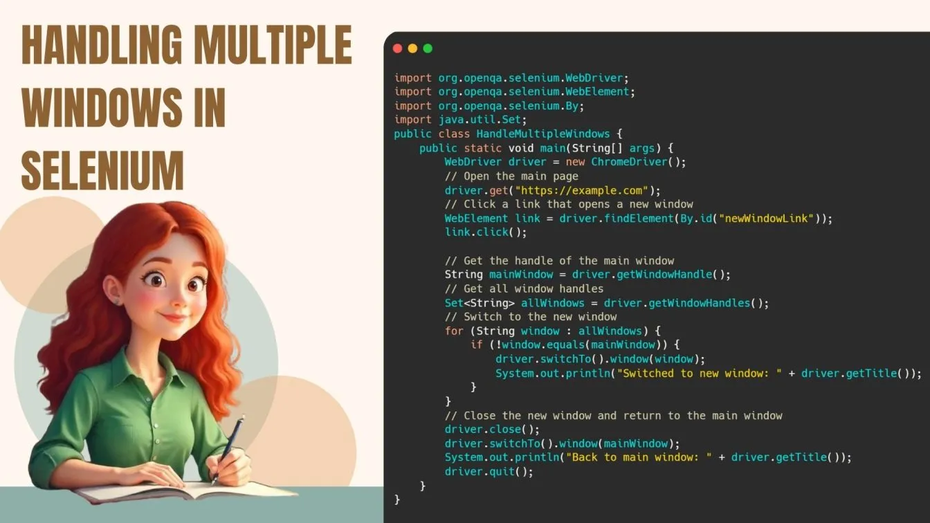 handle Multiple Windows in Selenium