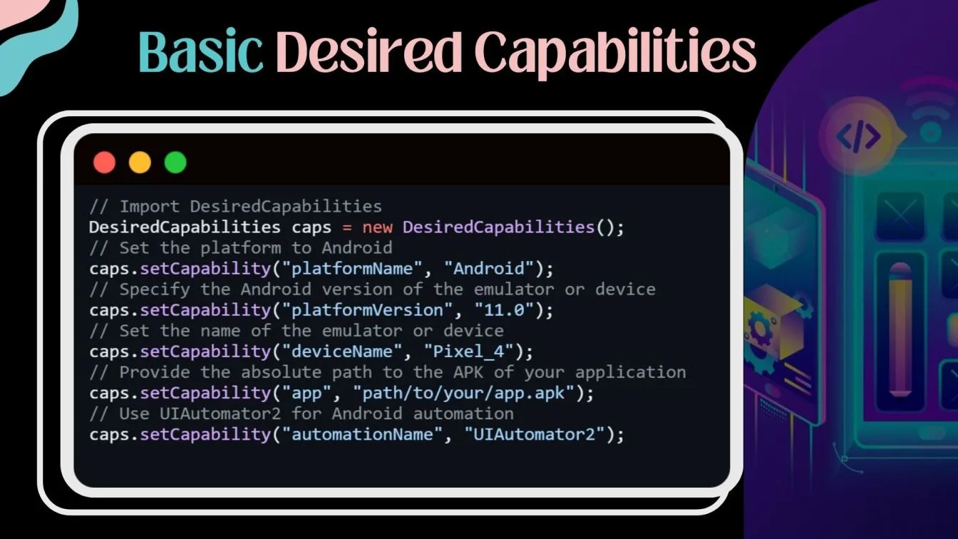 Basic Desired Capabilities