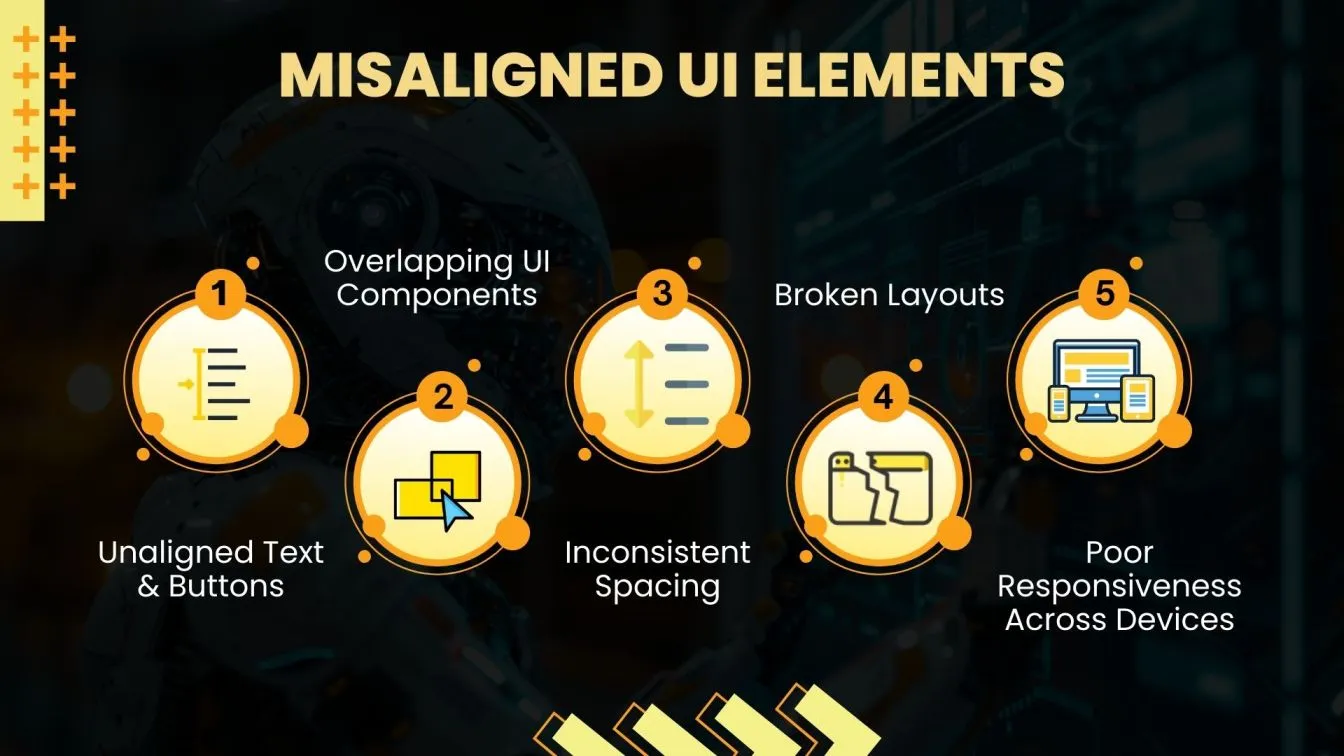 Misaligned UI Elements