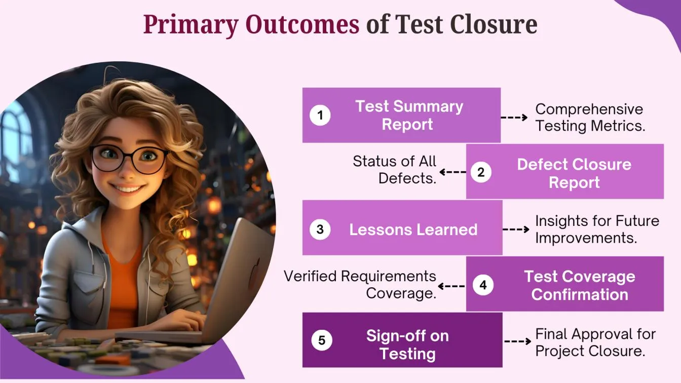 Primary Outcomes of Test Closure