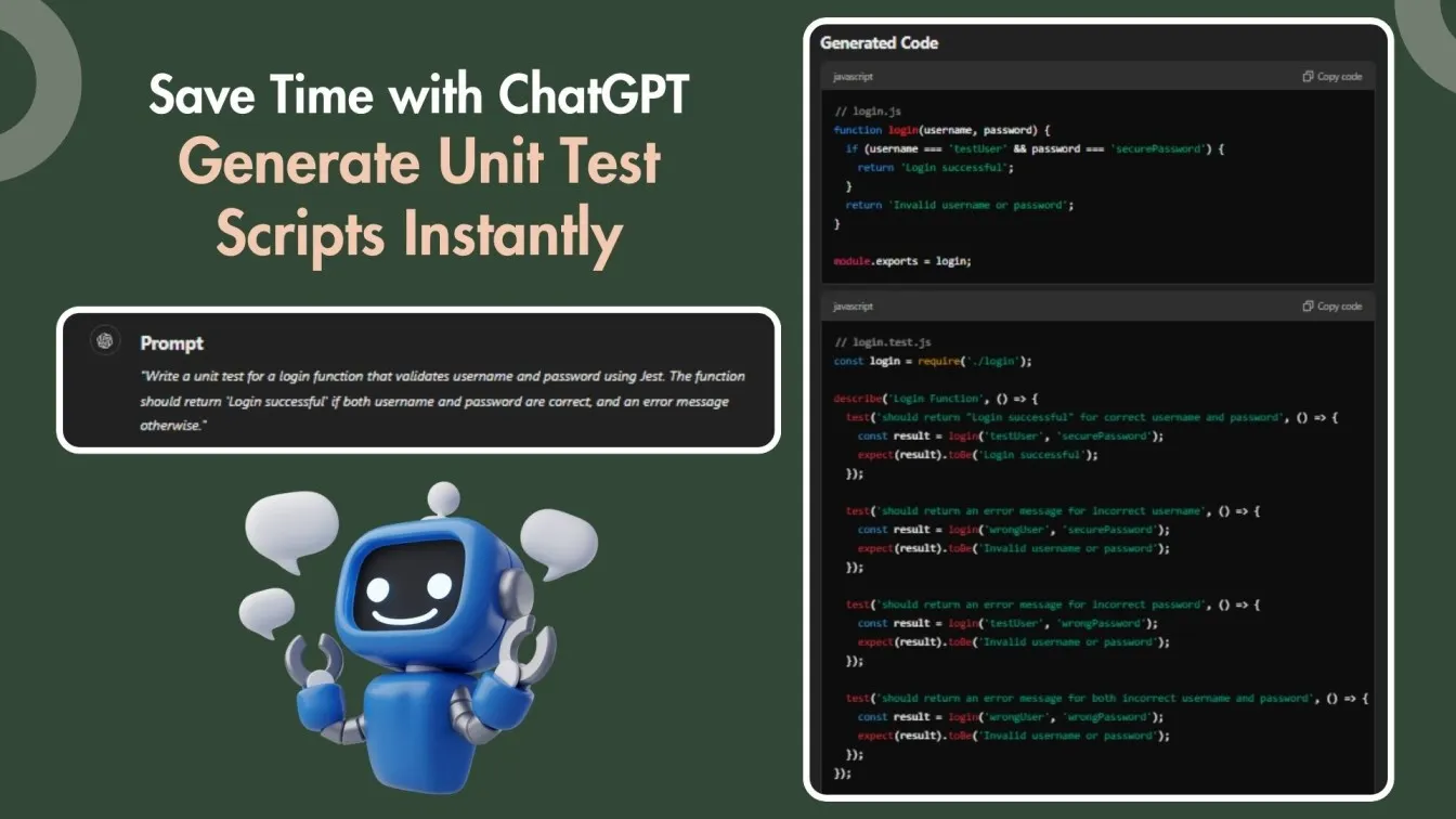 Save Time with ChatGPT: Generate Unit Test Scripts Instantly