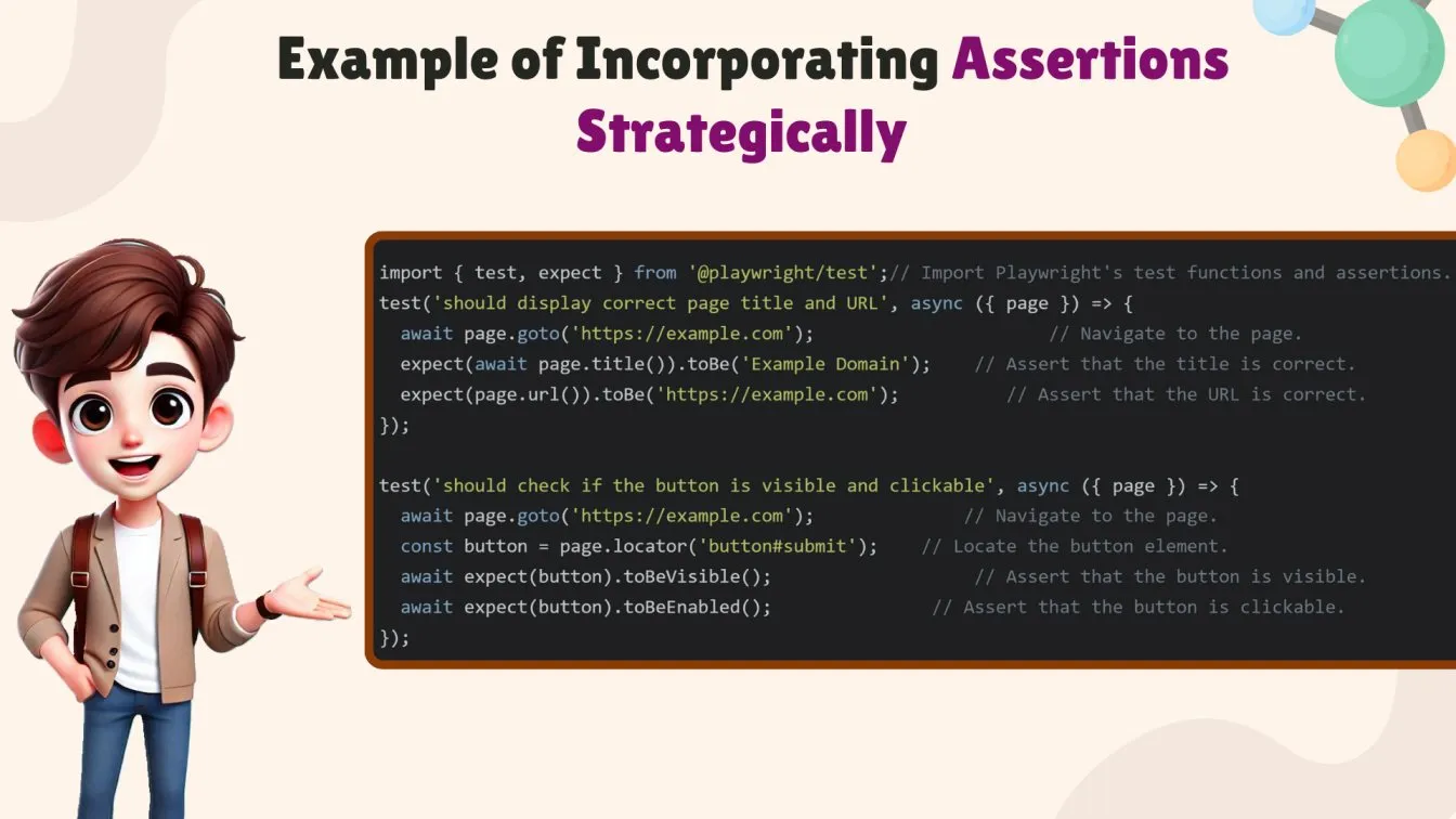 Example of Incorporating Assertions Strategically