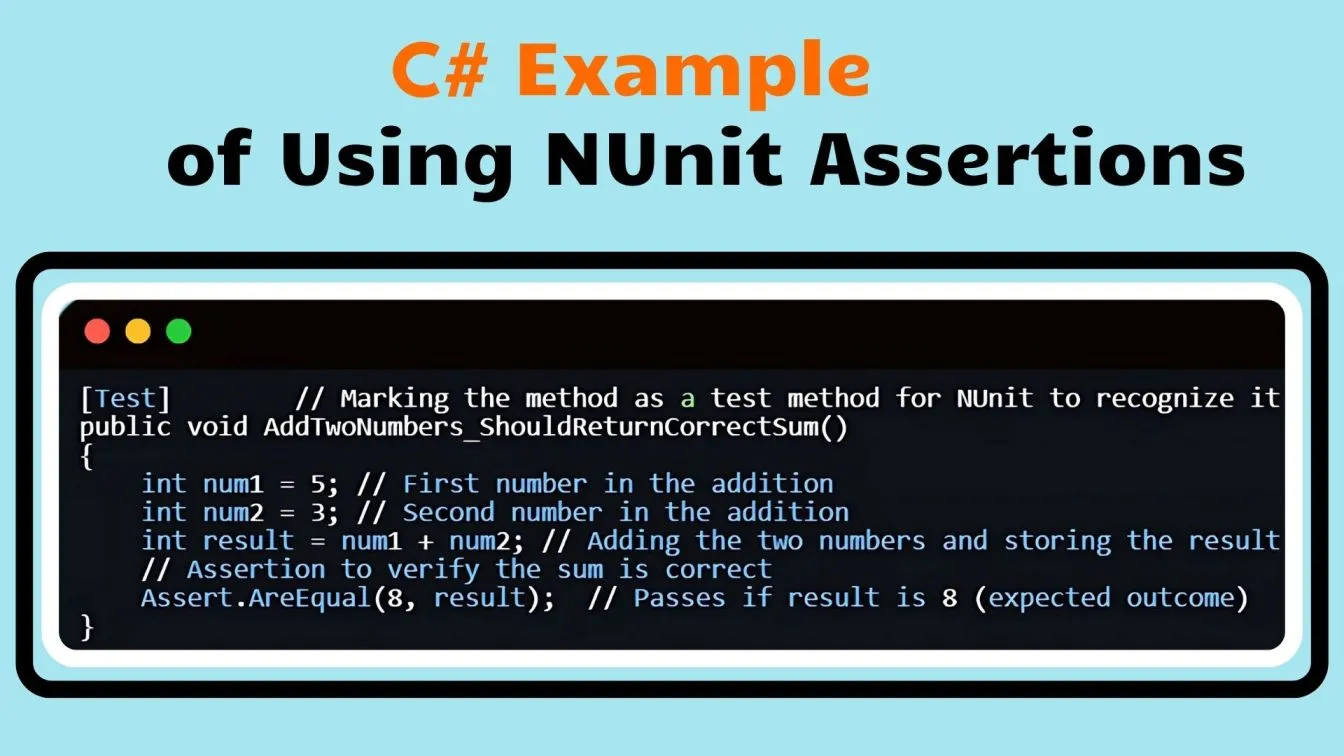 C# Example of Using NUint Assertions