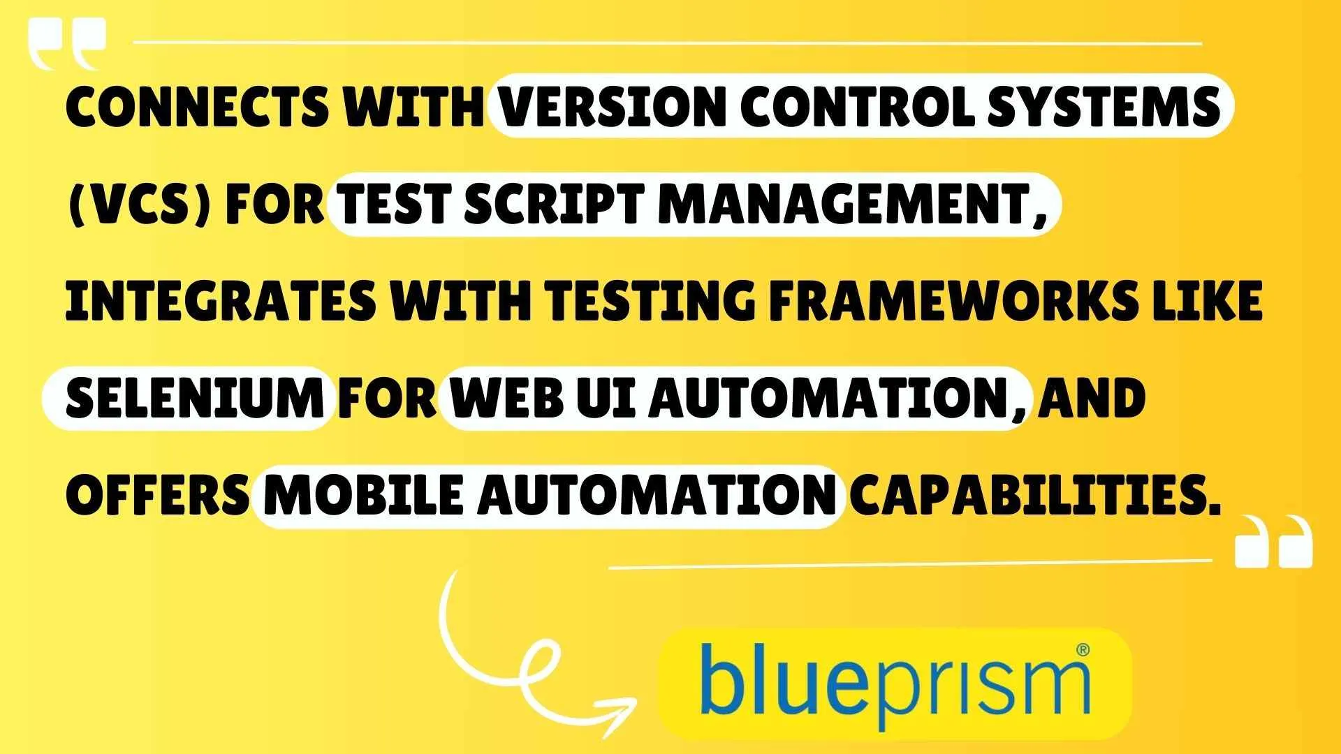 Connects with VCS for Test Management