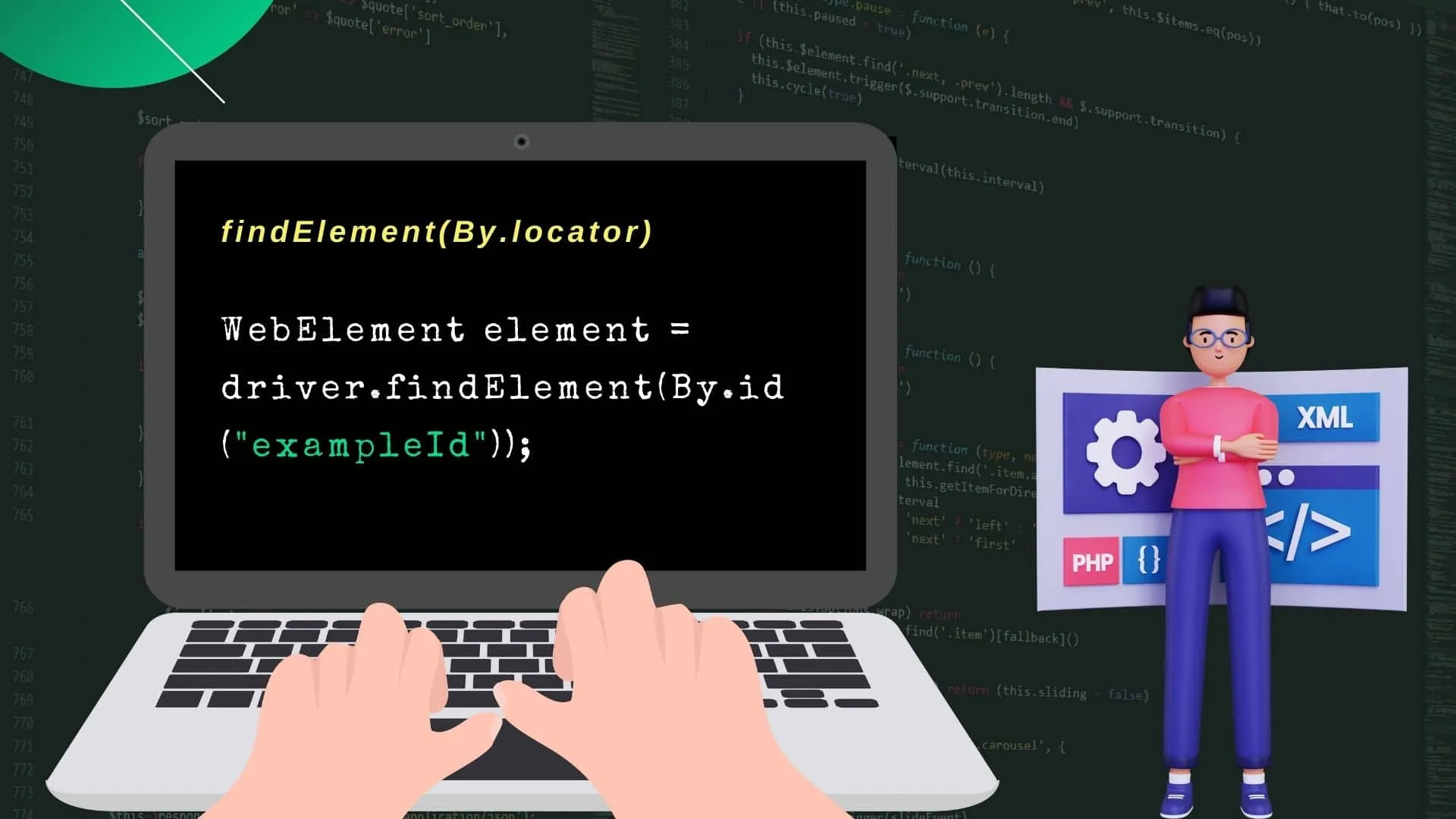 Small Script Showing the Code to Find Element