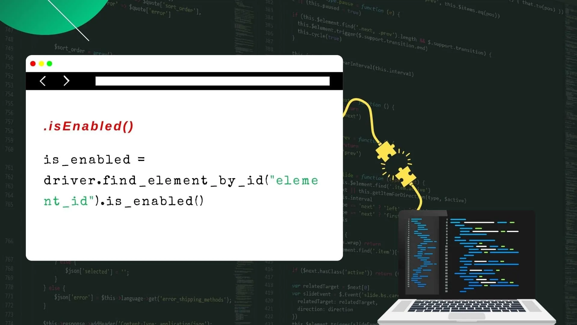 A small script showing the code of the is Enabled()