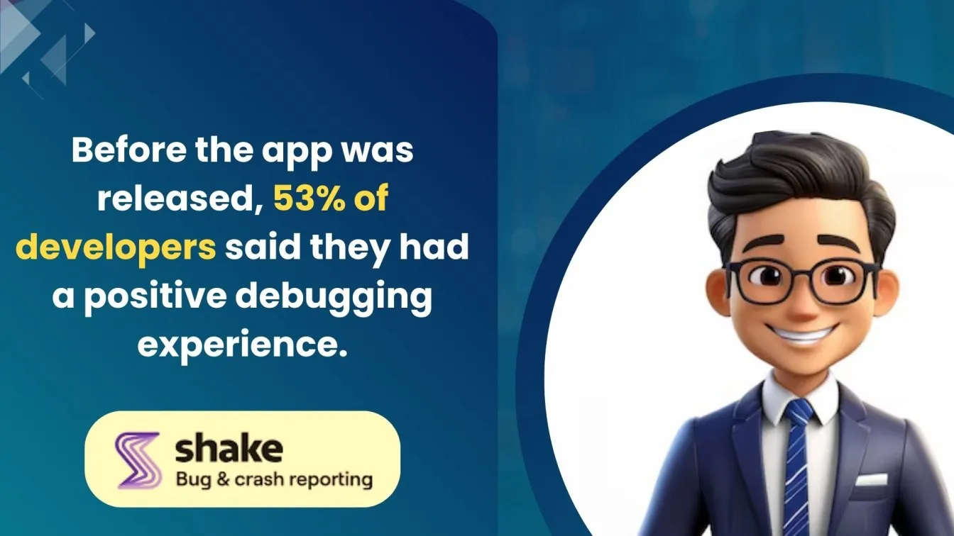 53% developers had positive debugging