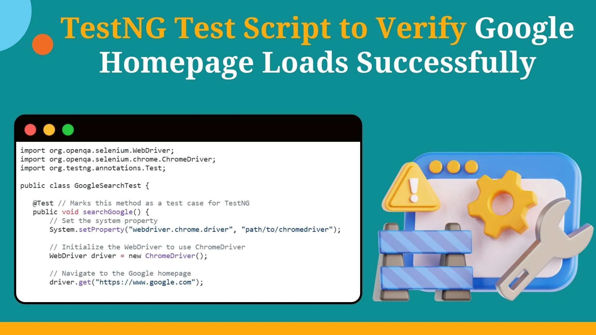 TestNG Script to Verify the Current URL