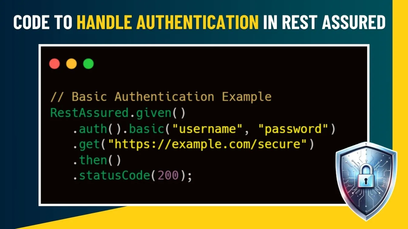 Code to Handle Authentication in Rest Assured