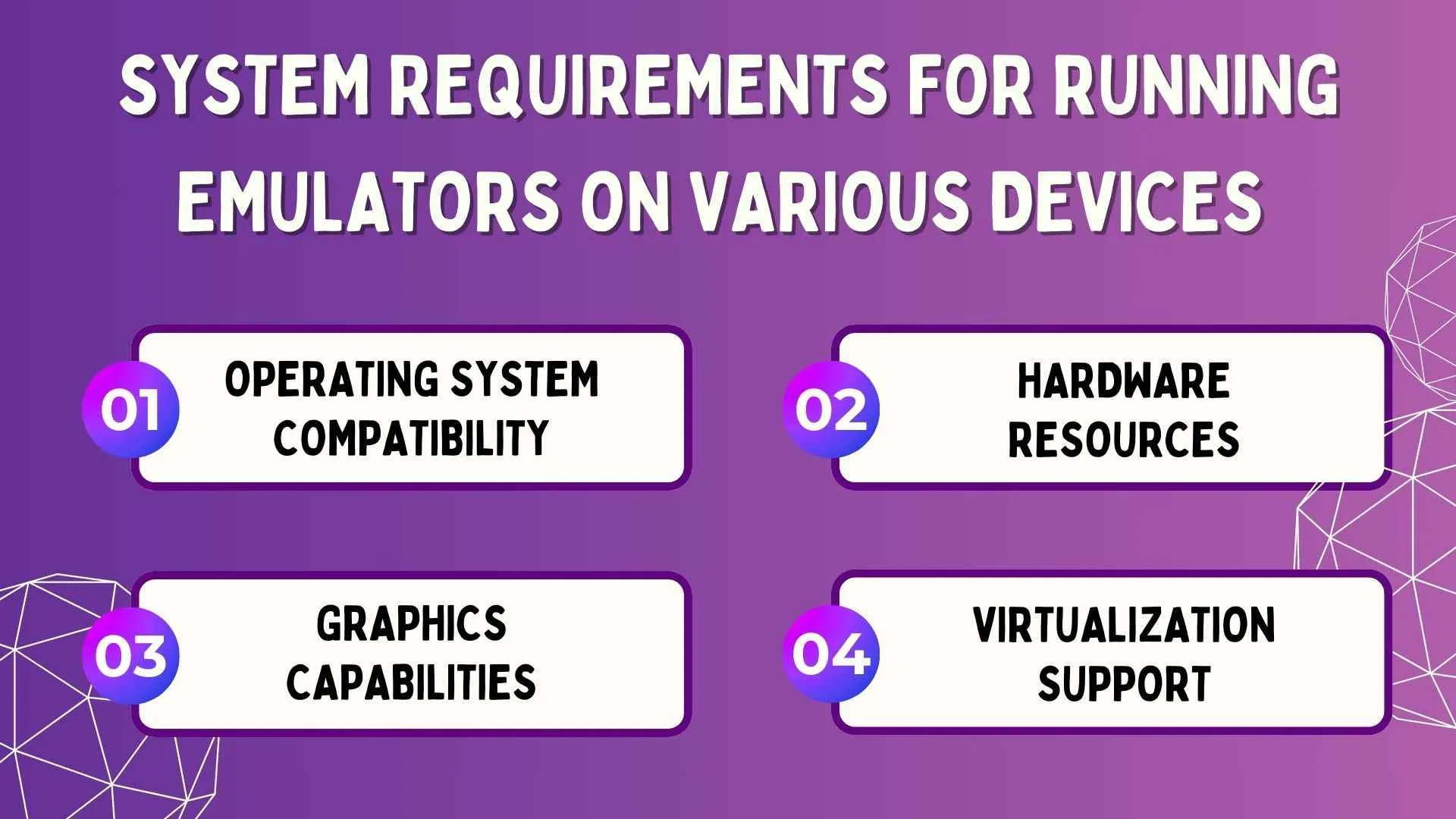 System Requirements for Running Emulators on Various Devices