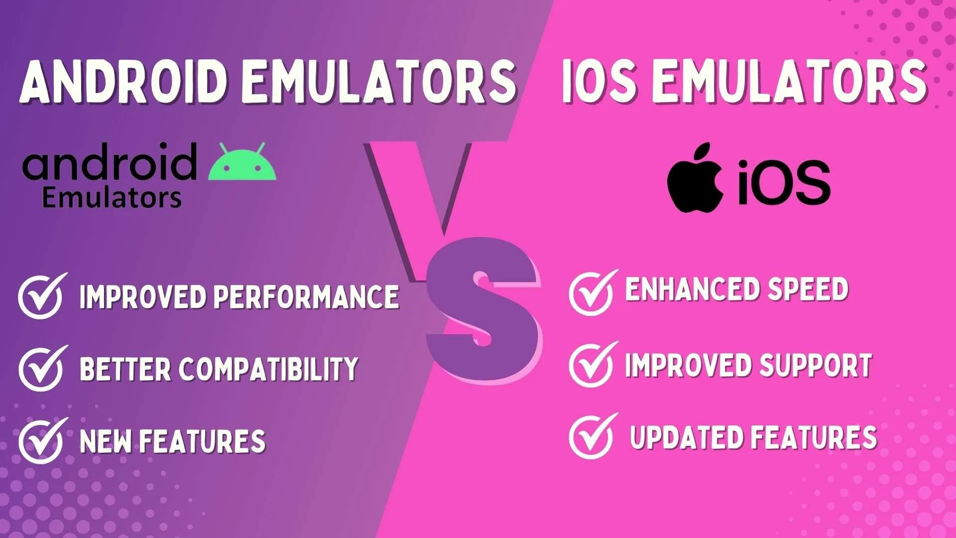 Android Emulators vs IOS Emulators