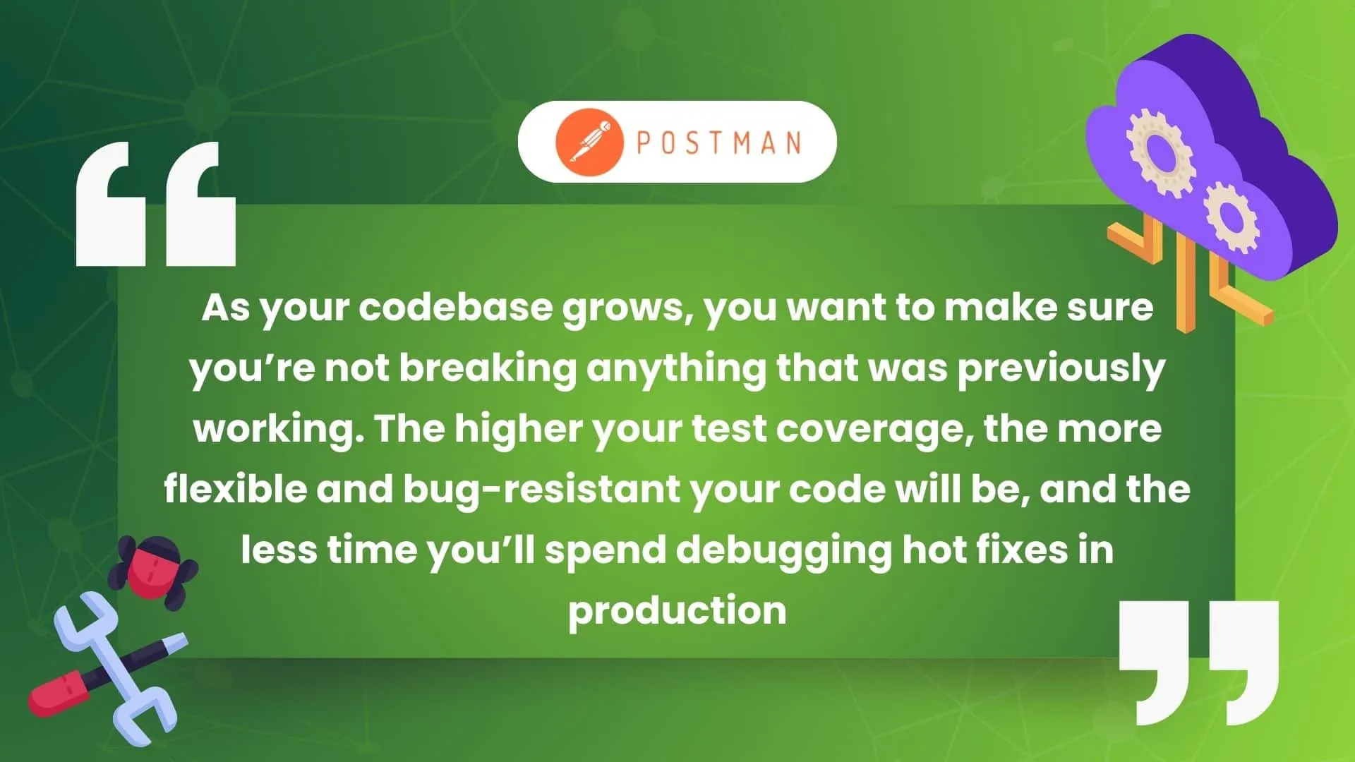 High test coverage ensures code reliability