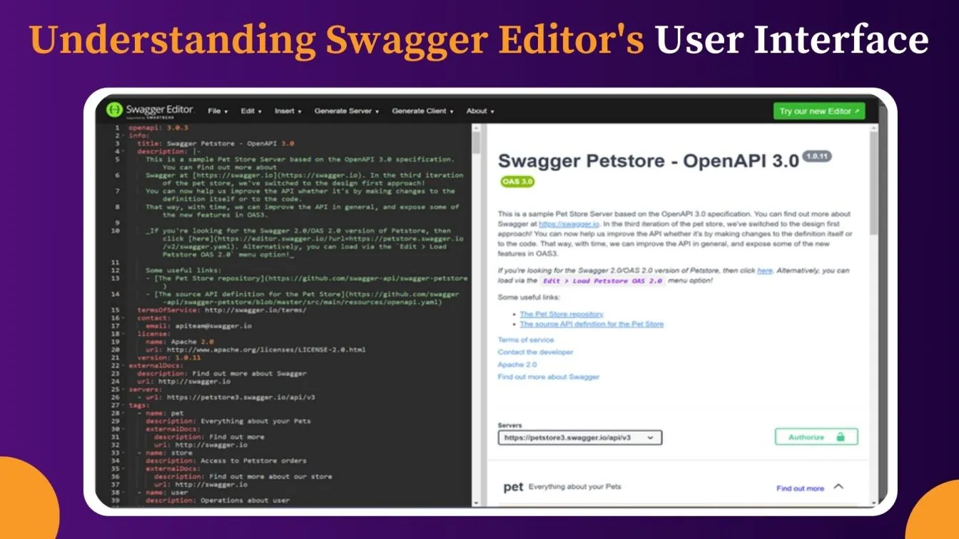 Understanding Swagger Editor's User Interface