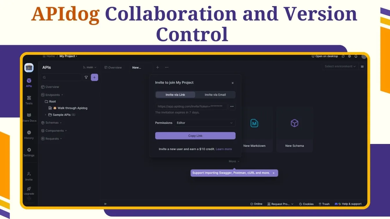 APIdog Collaboration and Version Control