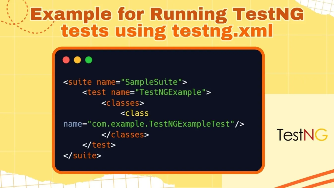 Run TestNG tests using testng.xml