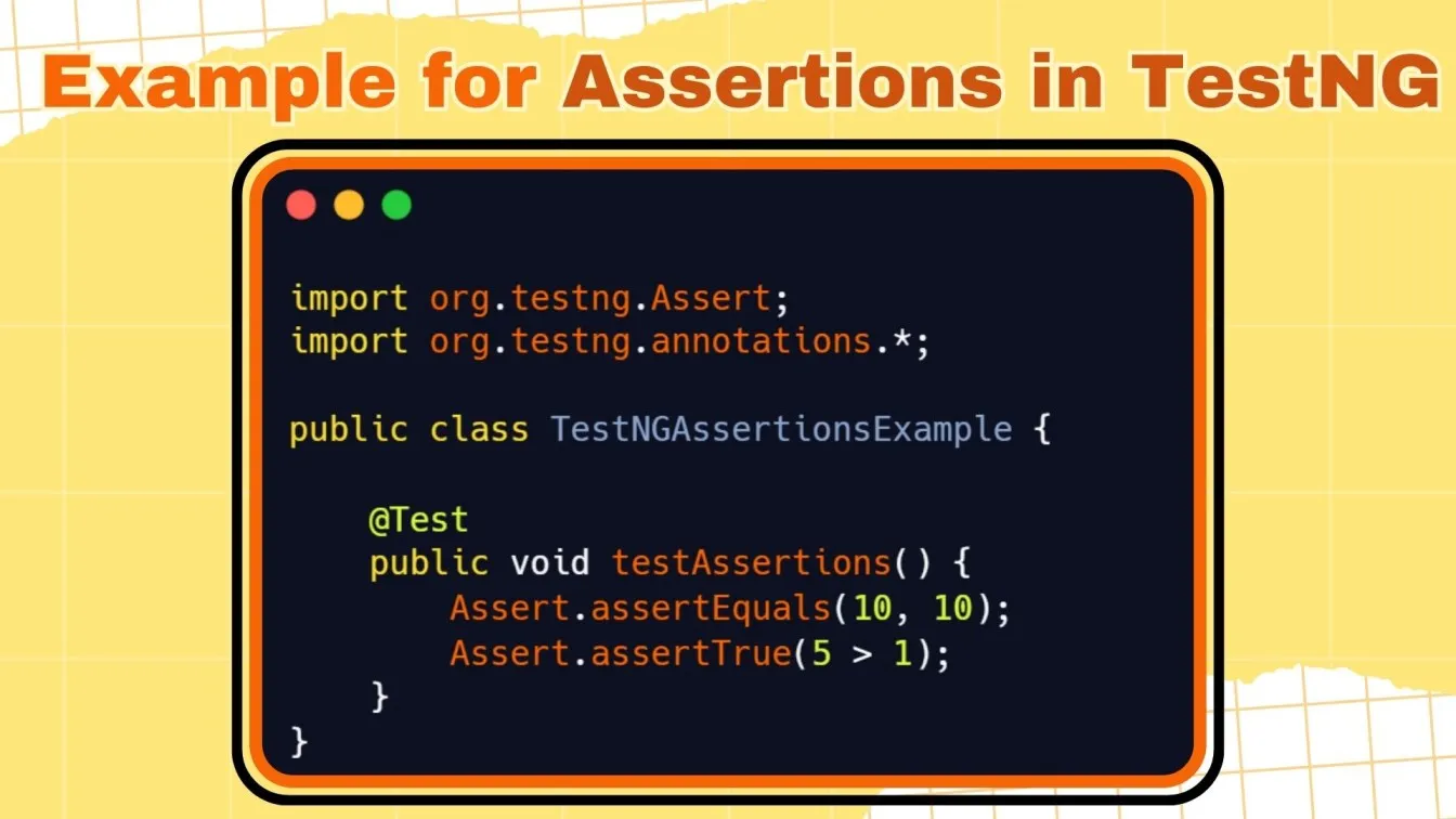 Assertions in TestNG