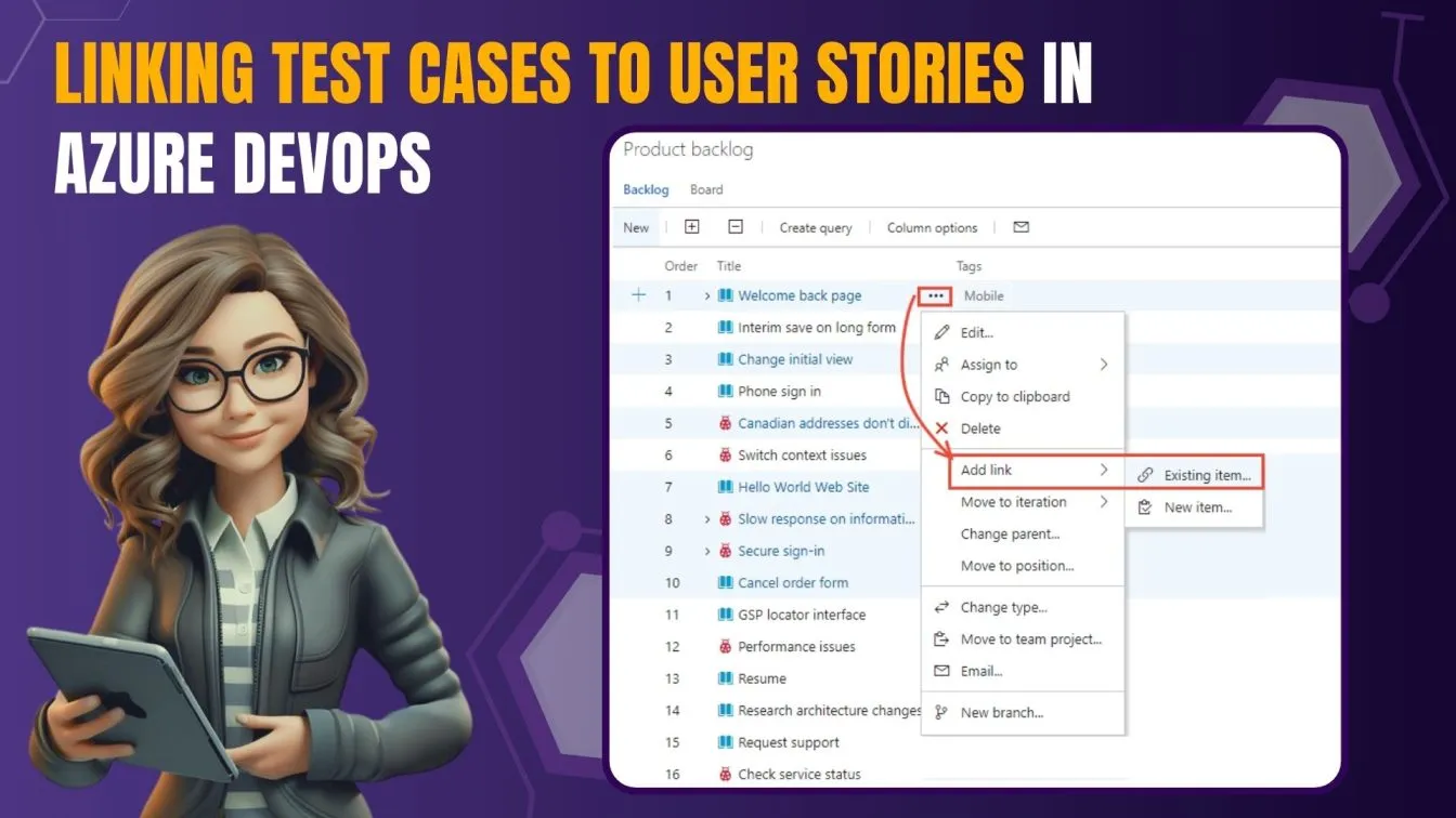 Linking Test Cases to User Stories in Azure DevOps