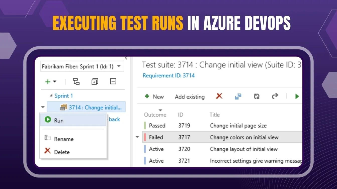 Executing Test Runs in Azure DevOps
