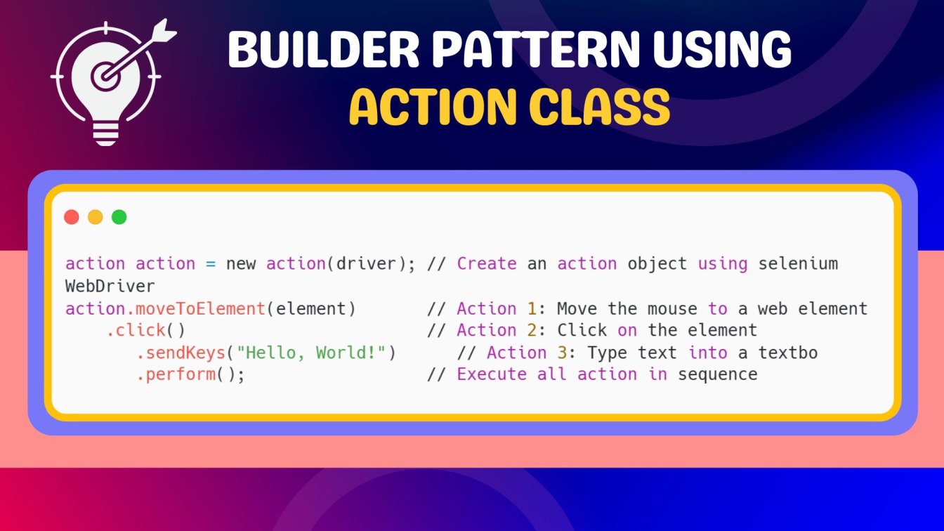 Builder Pattern using Action Class