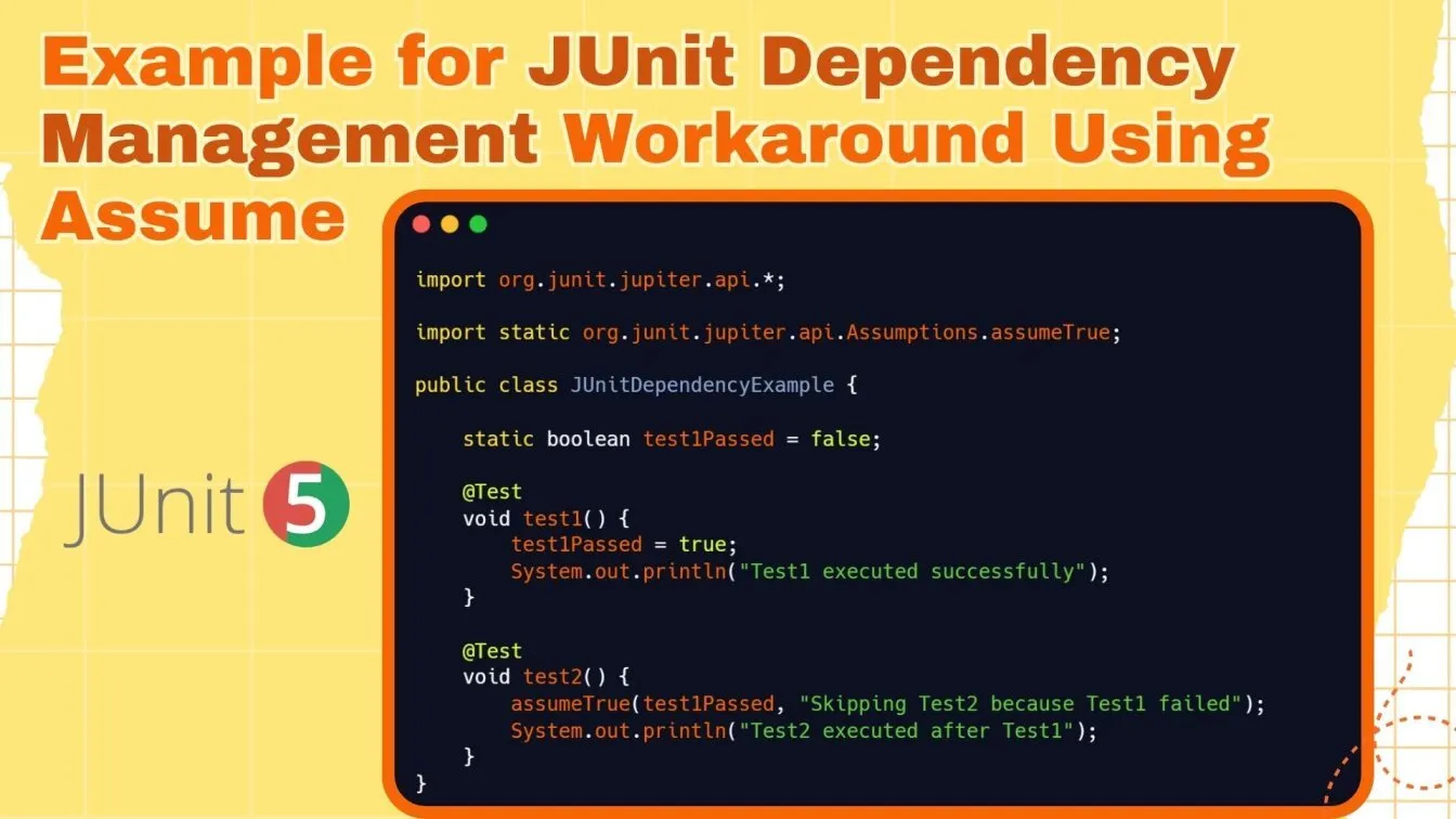 Example for JUnit Dependency Management Workaround Using Assume