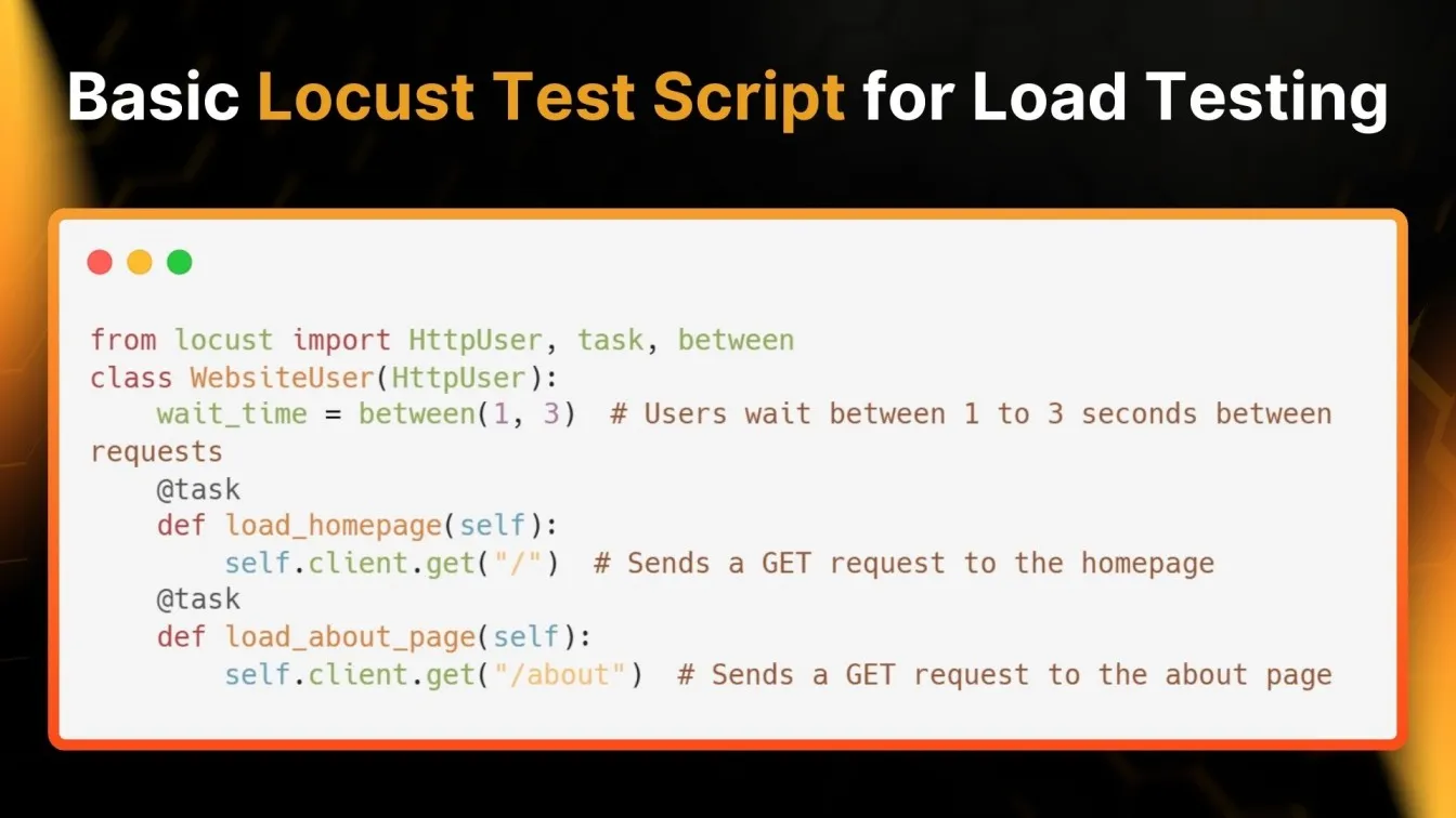 Basic Locust Test Script for Load Testing