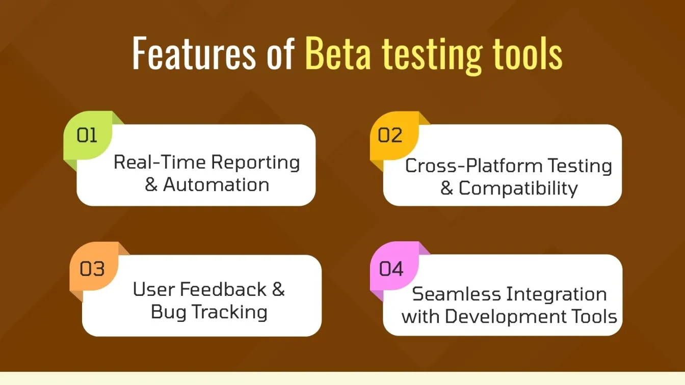 Features of Beta testing tools