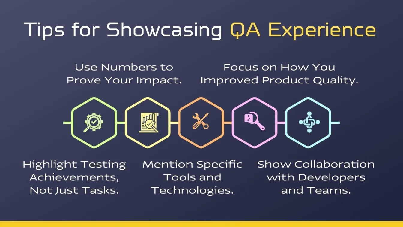 Tips for Showcasing QA Experience