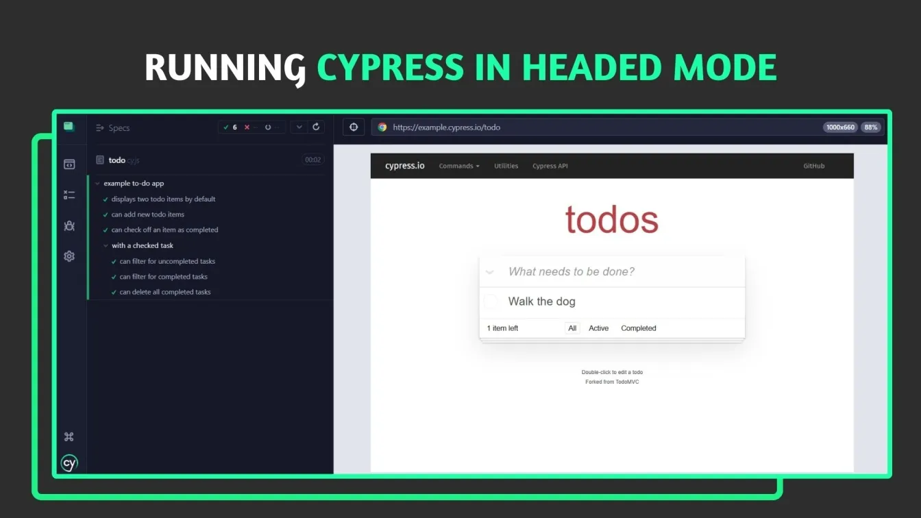 Running Cypress in Headed Mode