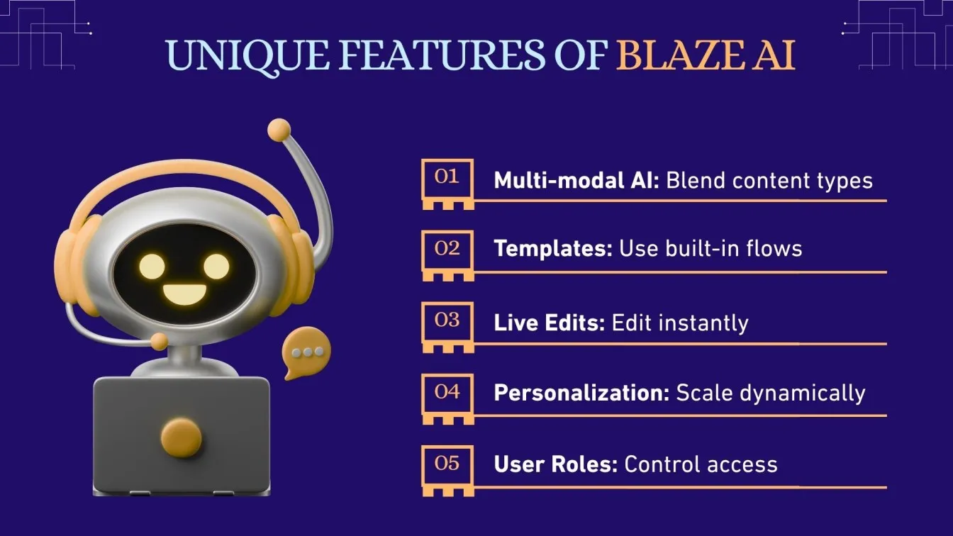 Unique Features of Blaze AI