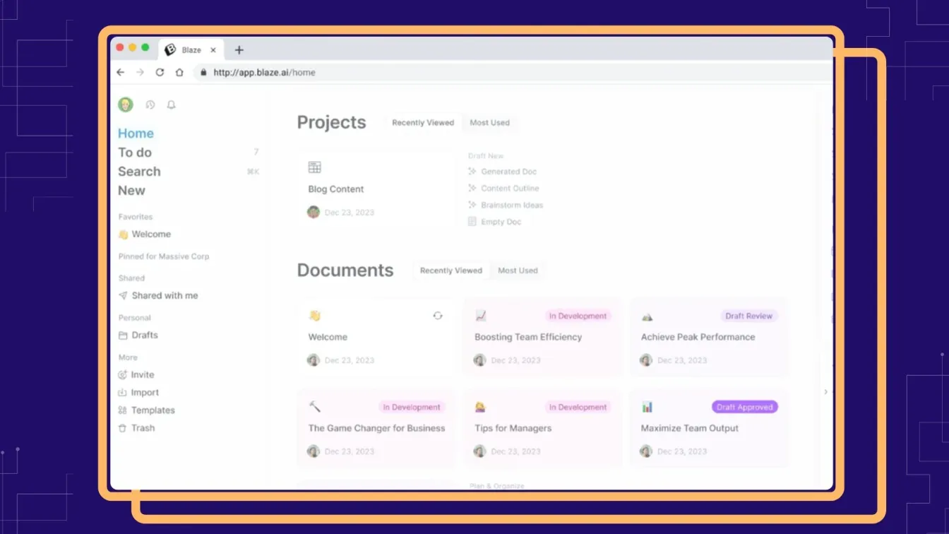Getting Started with Blaze AI