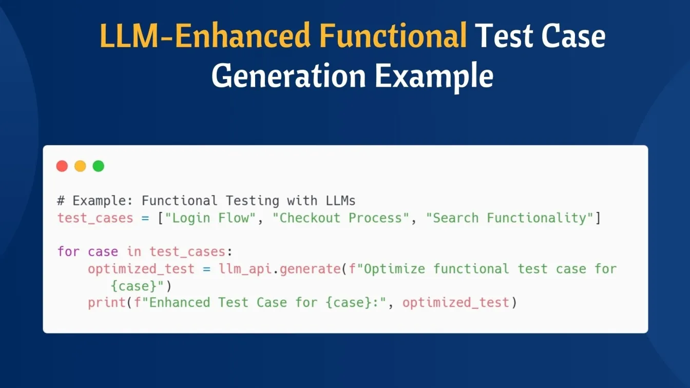LLM-Enhanced Functional Test Case Generation Example