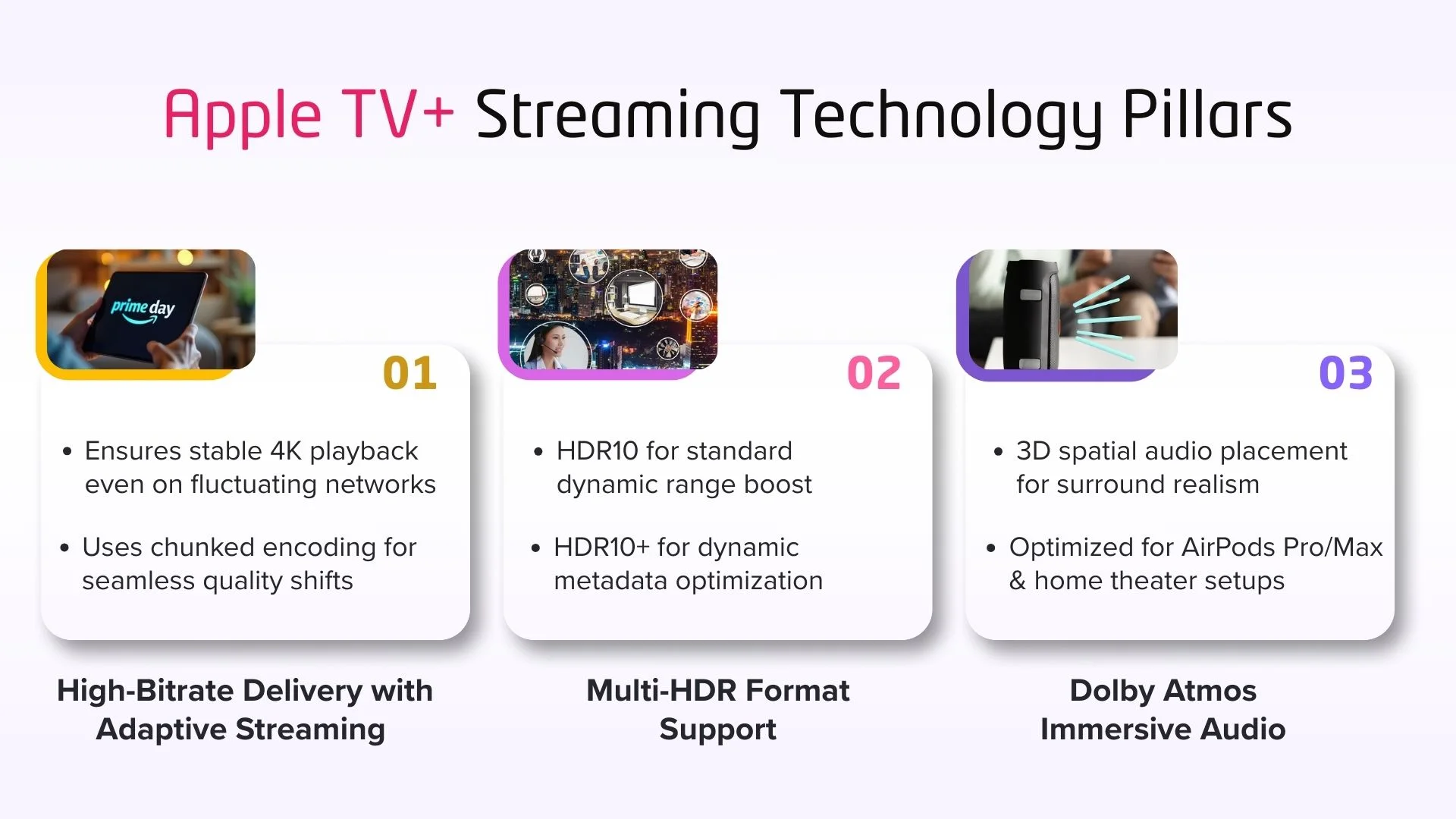 Apple TV+ Streaming Technology Pillars