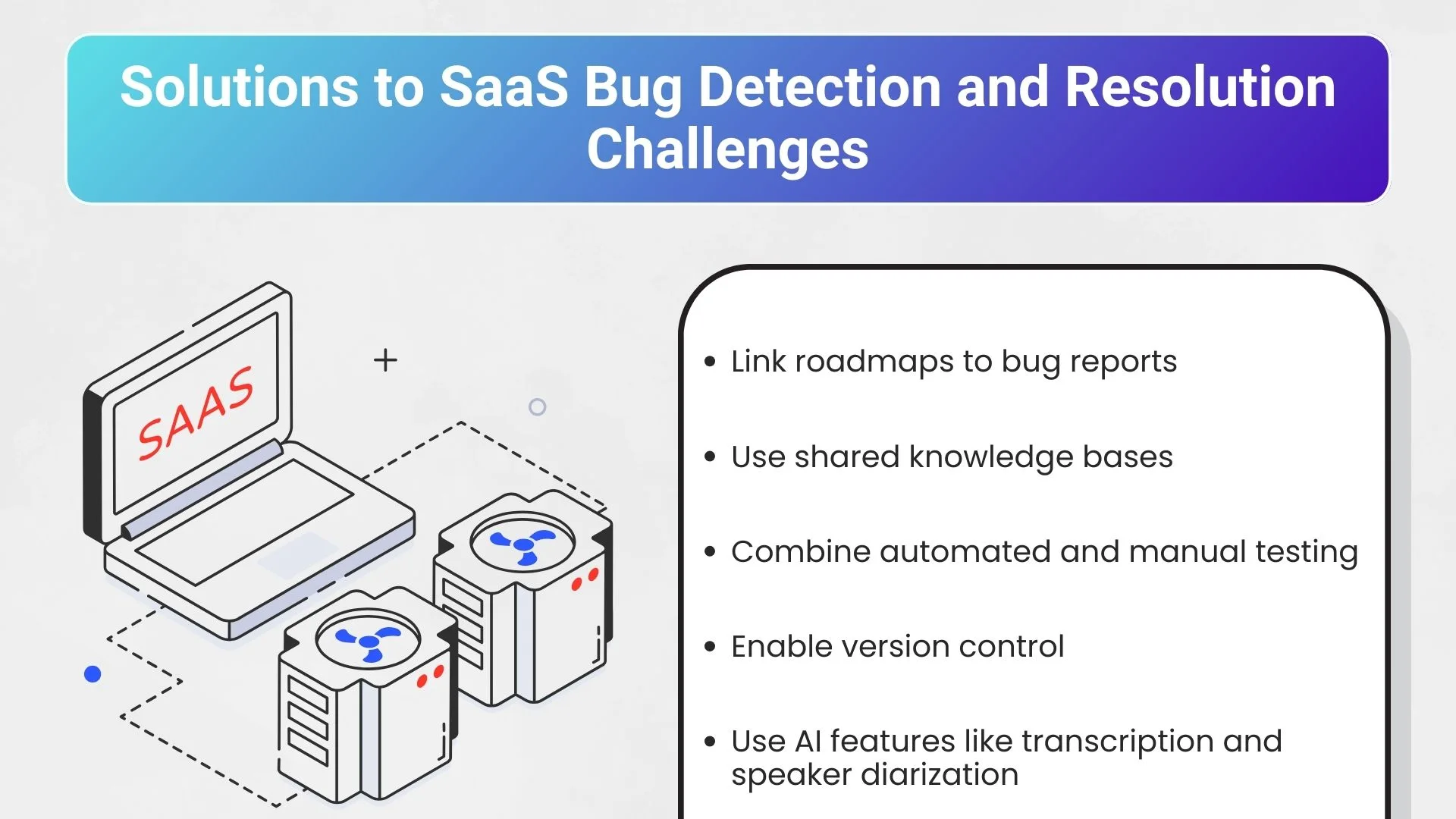 Solutions to SaaS Bug Detection and Resolution Challenges