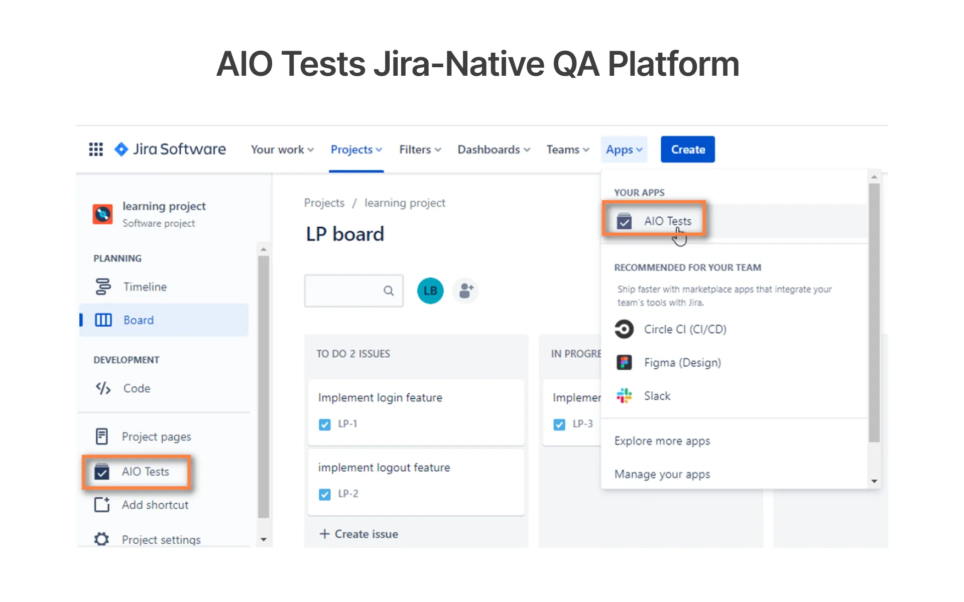 AIO Tests Jira-Native QA Platform