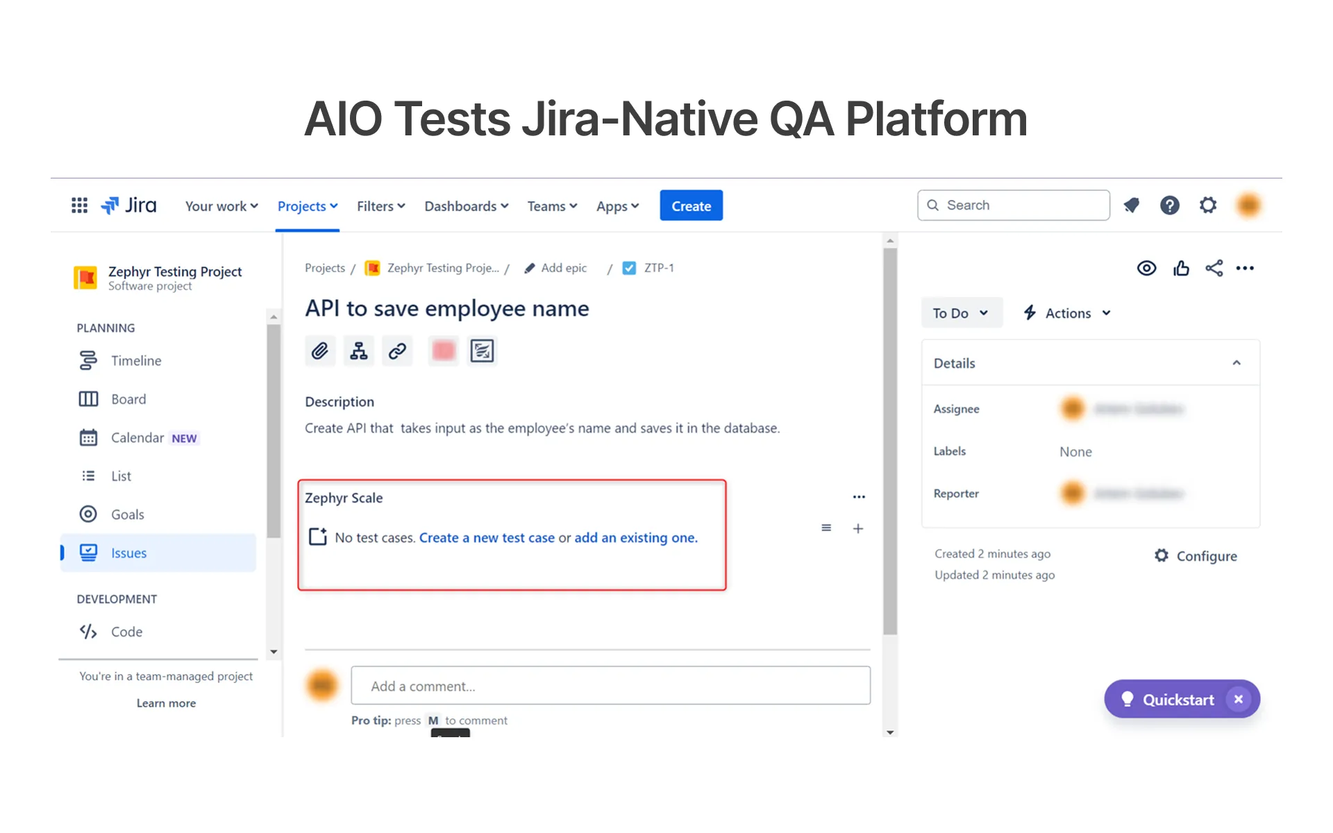 Zephyr Enterprise Jira Test Management Dashboard