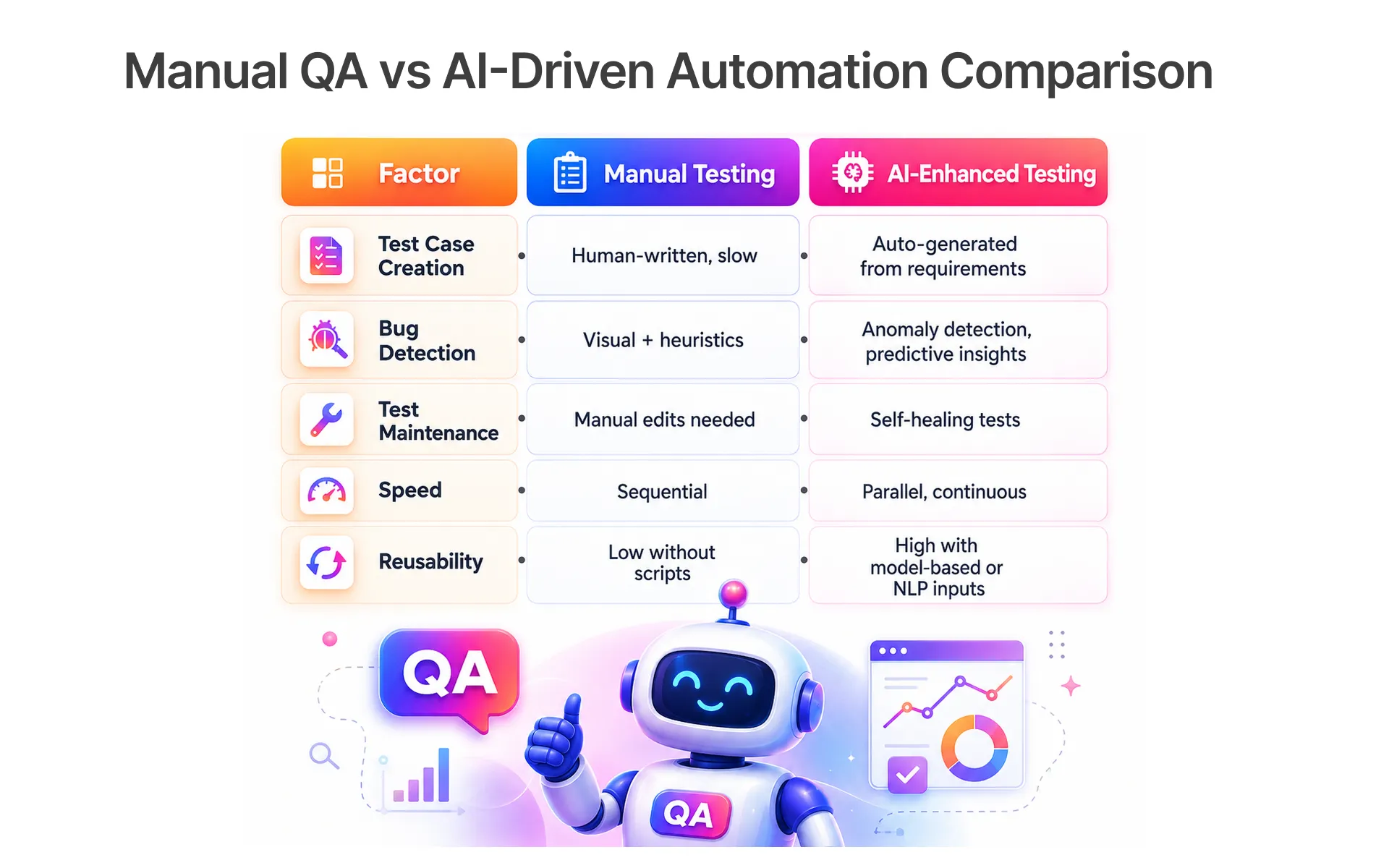 Manual QA vs AI Driven Automation Comparison