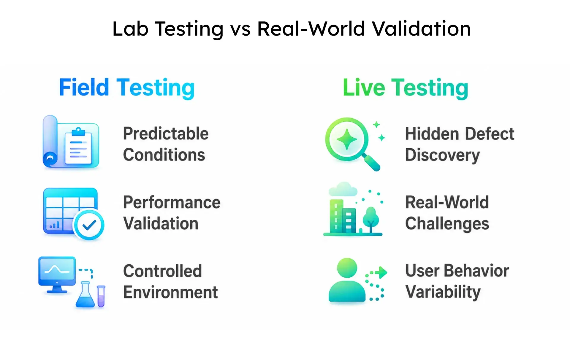 Lab Testing vs Real World Validation