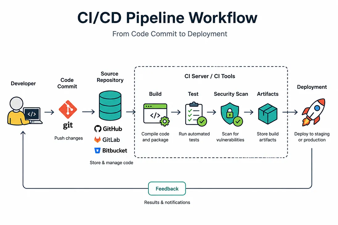 CI pipeline workflow