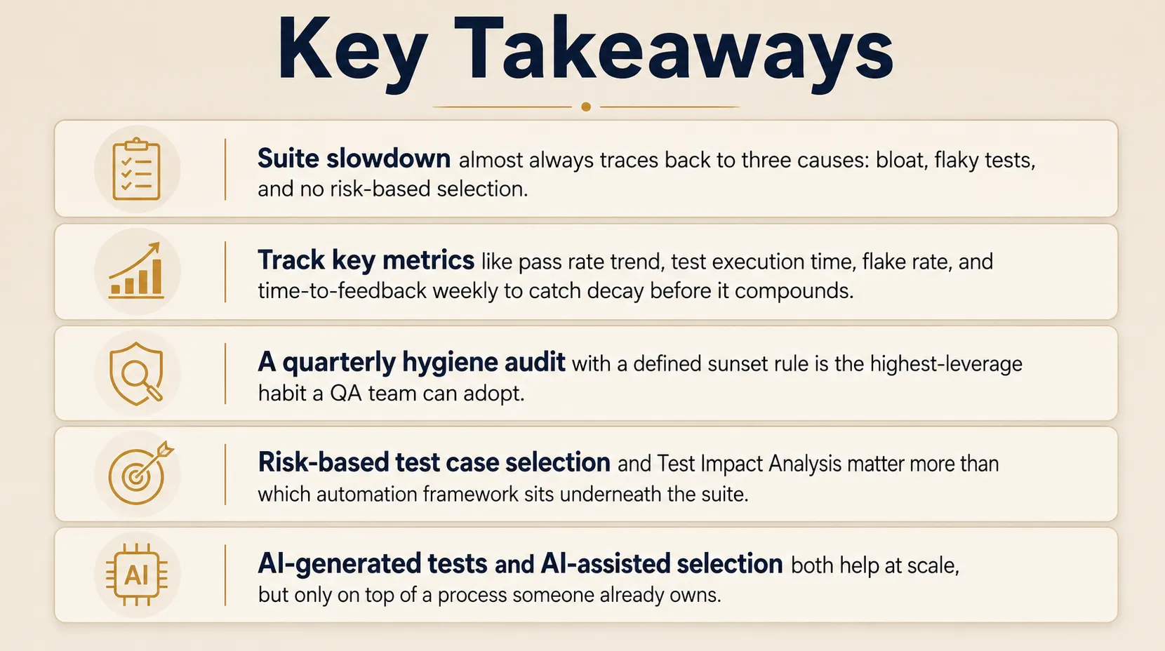 Key Takeaways for Regression Testing in Software Testing