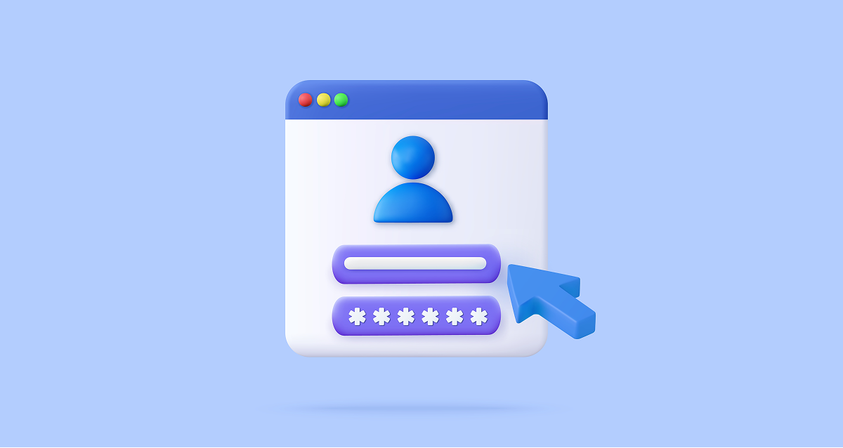 An image of a login style graphic